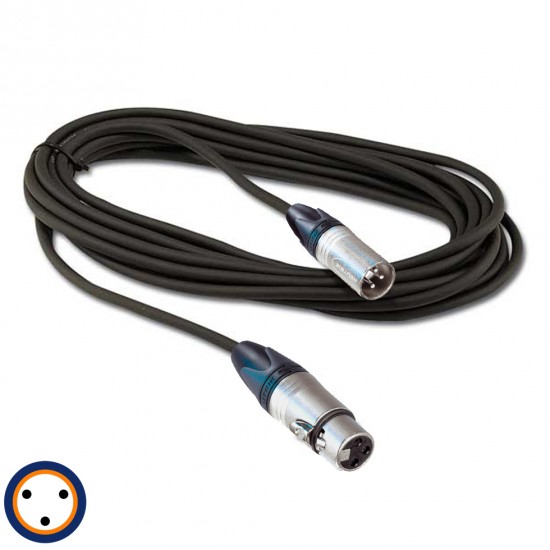 Câble Digiflex XLR 3 DMX 25'